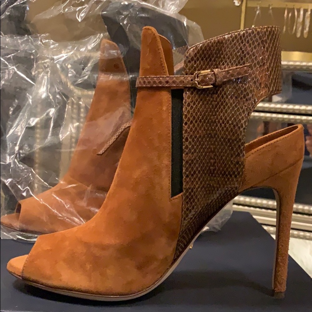 Sergio Rossi ankle boots open toe